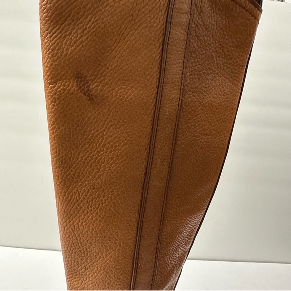 Tory Burch Tan Grained Leather Over Knee Boots Equestrian Riding Equestrian 5.5 - Picture 8 of 15